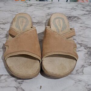 Sonoma‎ GALLEY TAN Leather Women Sandals 10M Summer Outside Comfort